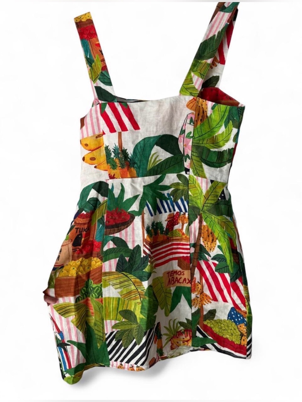 FARM RIO Tropical Fair Linen Mini Dress - Picture 5 of 9